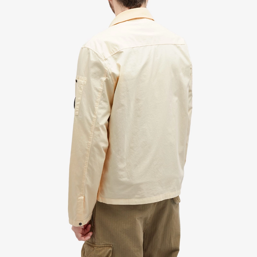 CP Company Men's Gabardine Lens Shirt Pistachio Shell